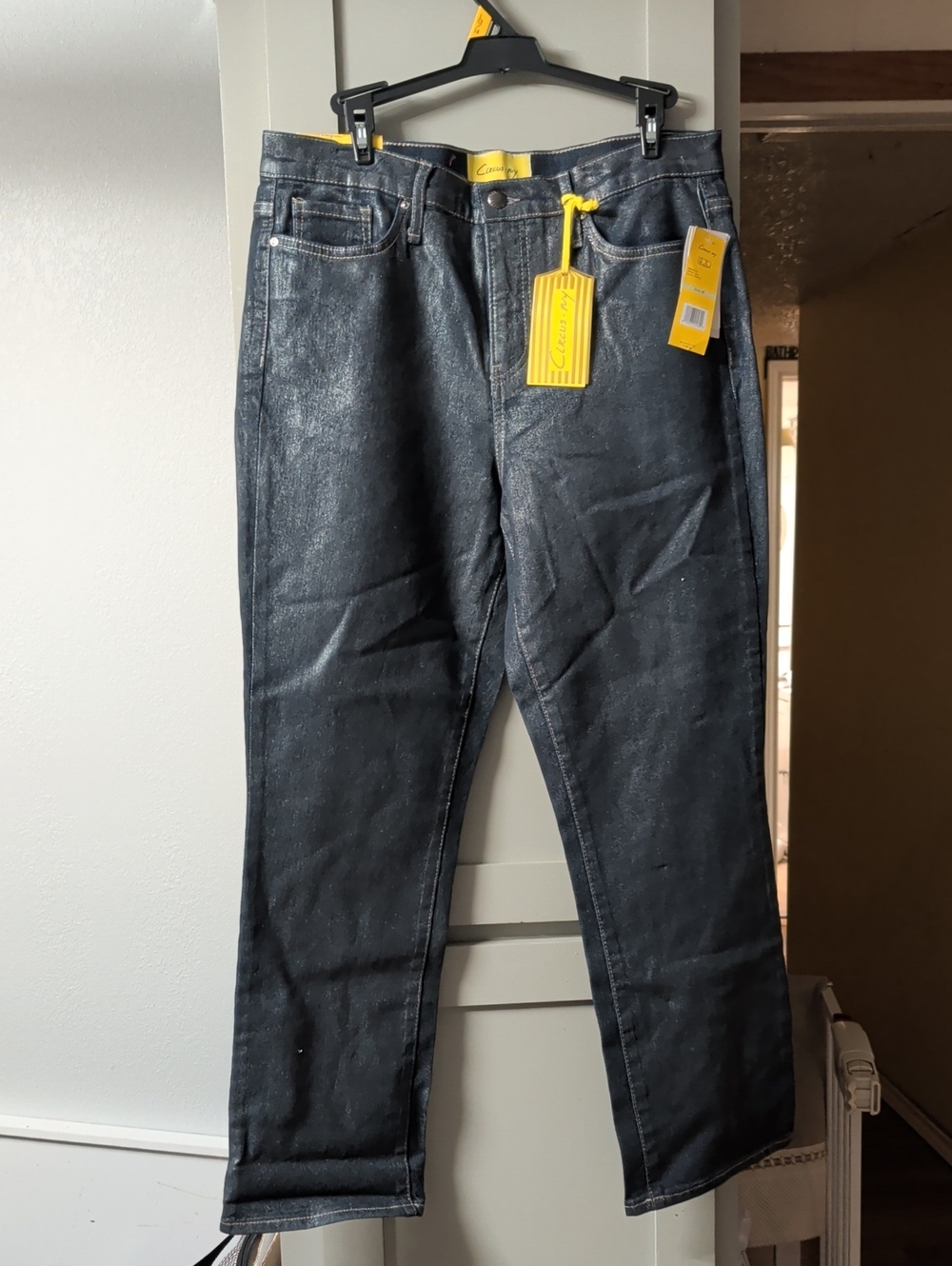 Slim Straight Hypnotized Indigo Jeans with Yellow Tag